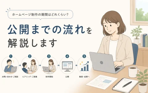 ホームページ制作の期間はどれくらい？公開までの流れを解説します！